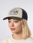 Бейсболка STETSON арт. 7741174 TRUCKER CAP WESTERN PATCH (темно-бежевый/оливковый)